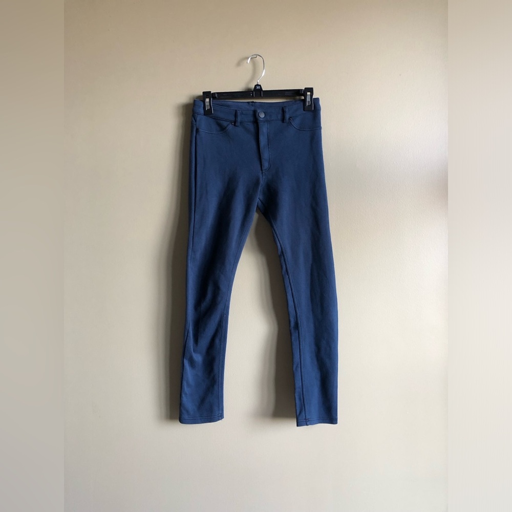 H&M Women Navy Blue Stretchy Skinny Leggings Size Small